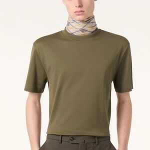 Loro Piana Olive Green Short Sleeve Tee